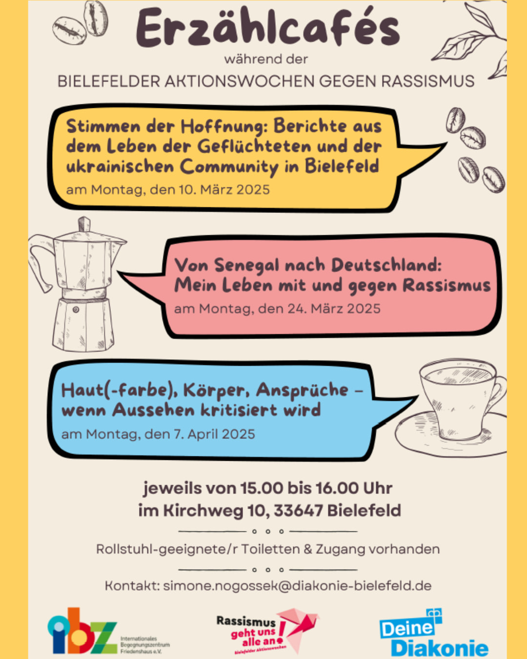 Poster for the CafeTalk event